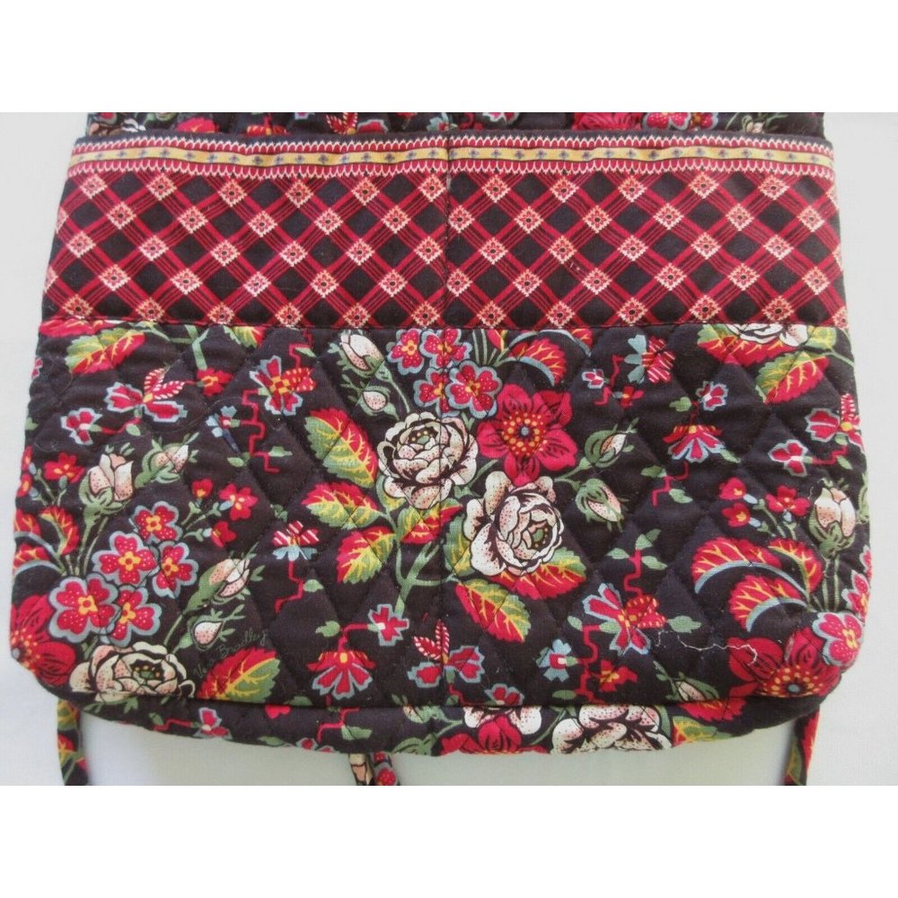 Vintage Vera Bradley ANASTASIA Floral Quilted Cotton Drawstring Backpack Bag - Picture 3 of 9
